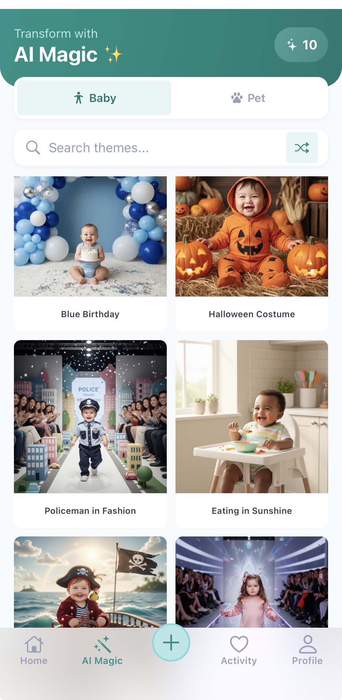 Baby Templates Screen